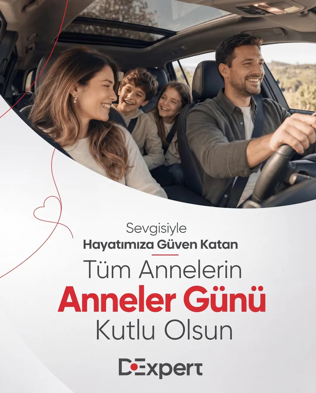 D Expert için hazırlanan Anneler Günü sosyal medya görseli