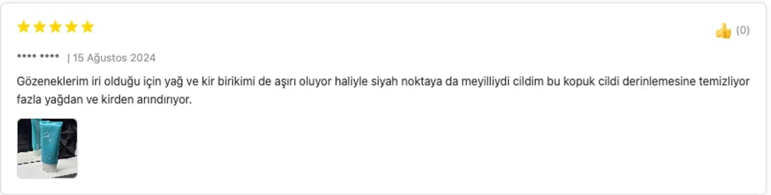Pemvia Seoul mağazasında yıldız, tarih, anonim kullanıcı adı, yorum ve fotoğraf alanlarıyla gösterilen Trendyol yorumu